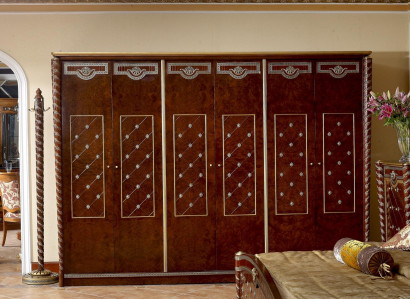 Wall cabinet baroque rococo antique style wardrobe wardrobe 6 doors